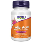 Ácido Fólico 800 Mcg + Vitamina B12 -  250 Tabs / 250 Serv