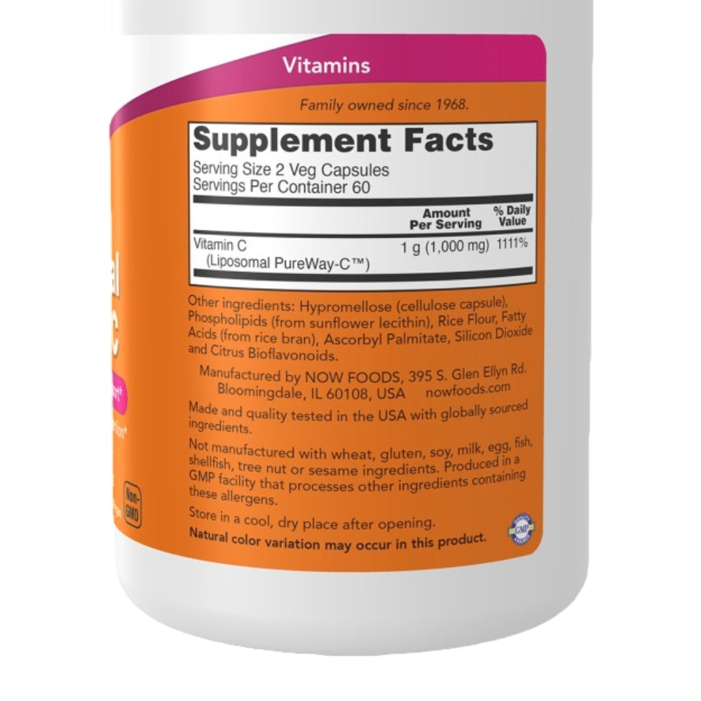 Vitamina C Liposomal PureWay-C™ 120 Vcaps / 60 Serv