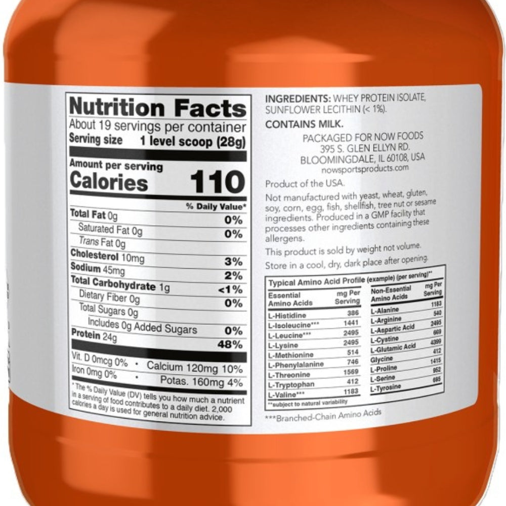 Proteina Pura Whey Isolate Sin Sabor 1.2 Lb / 19 Serv