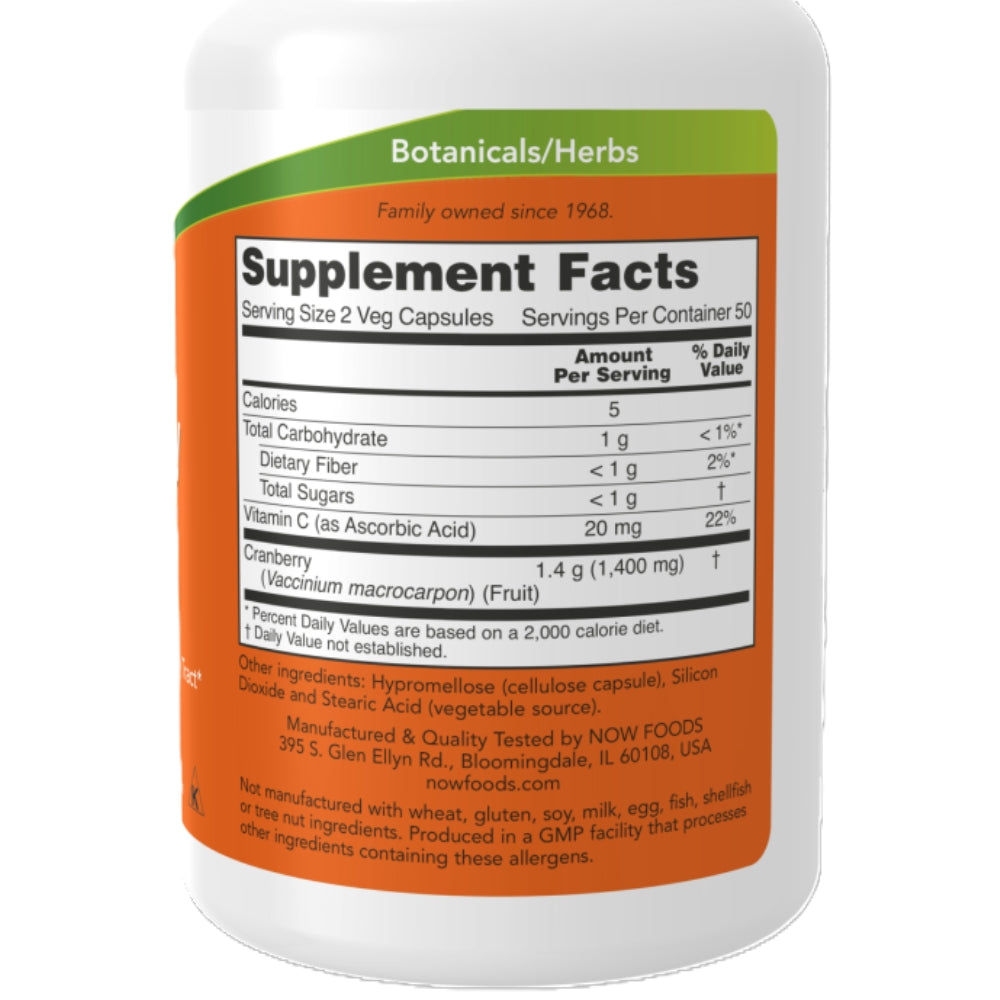Cápsulas de Arandanos Rojos 700Mg  100 Vcaps / 50 Serv