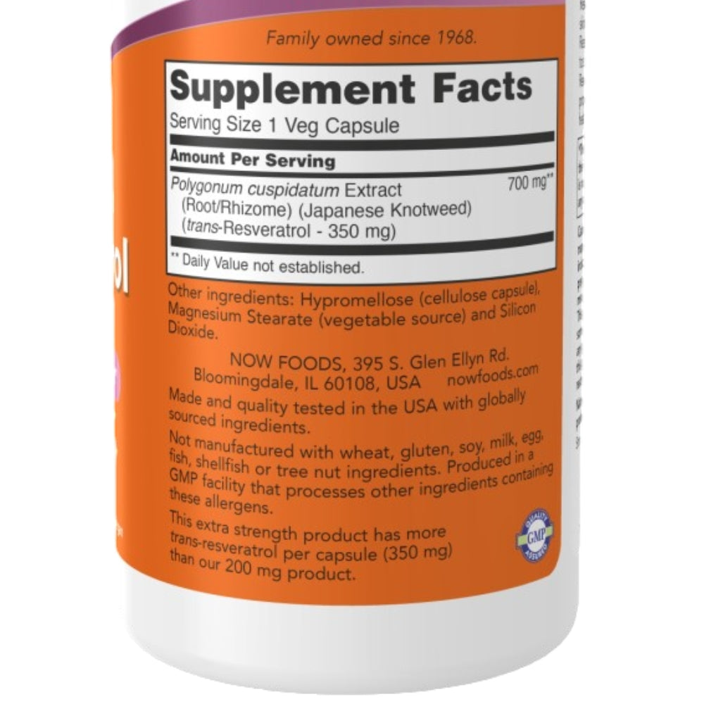 Resveratrol 350Mg - 60 Vcap / 60 Serv