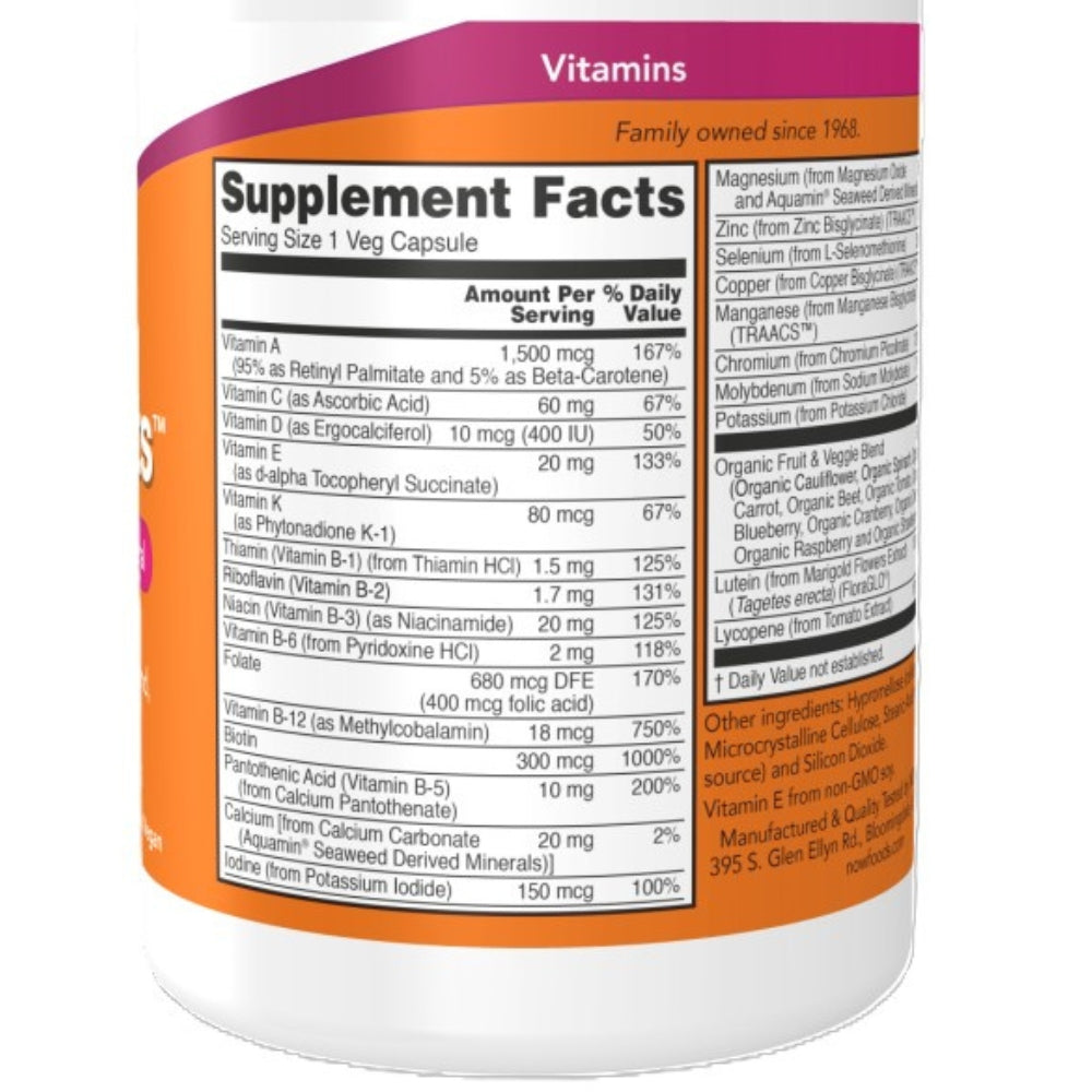 Multivitamínico Diario -  120 Vcaps / 120 Serv