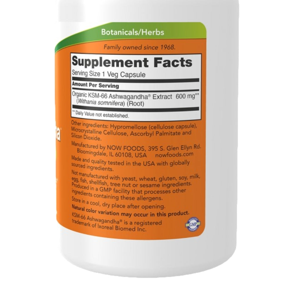 KSM-66 Ashwagandha® 600mg - 90 Vcaps / 90 Serv