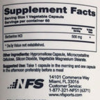 Berberina 500mg / 60 cap / 60 serv