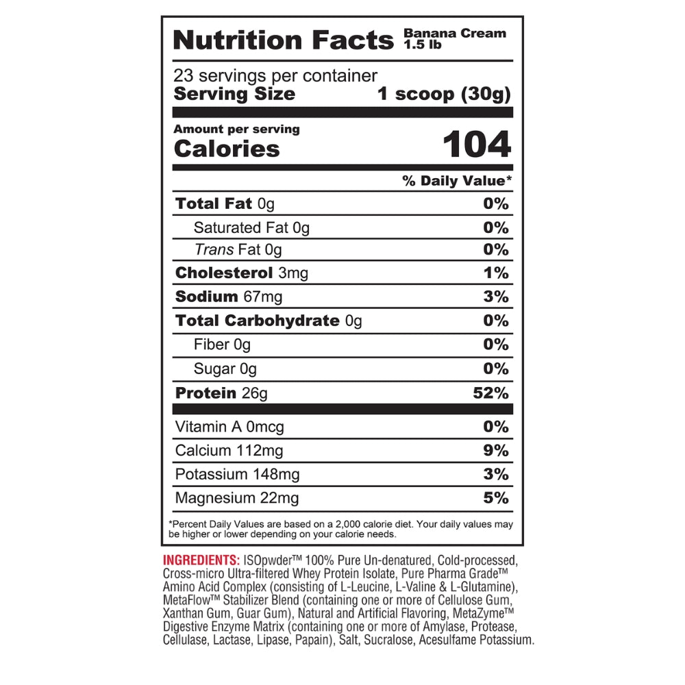 ISO PWDR 1.52lbs / 23serv