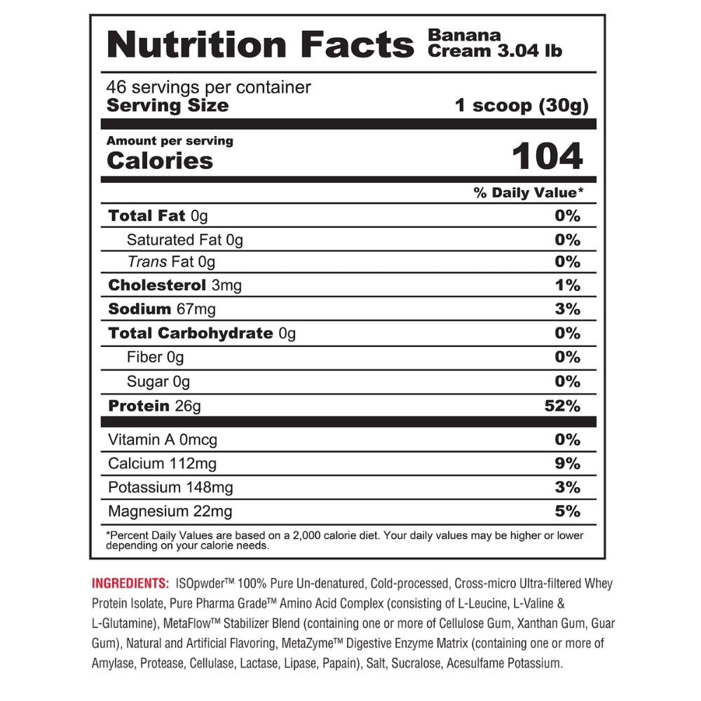 ISO PWDR 3.04lbs / 46serv