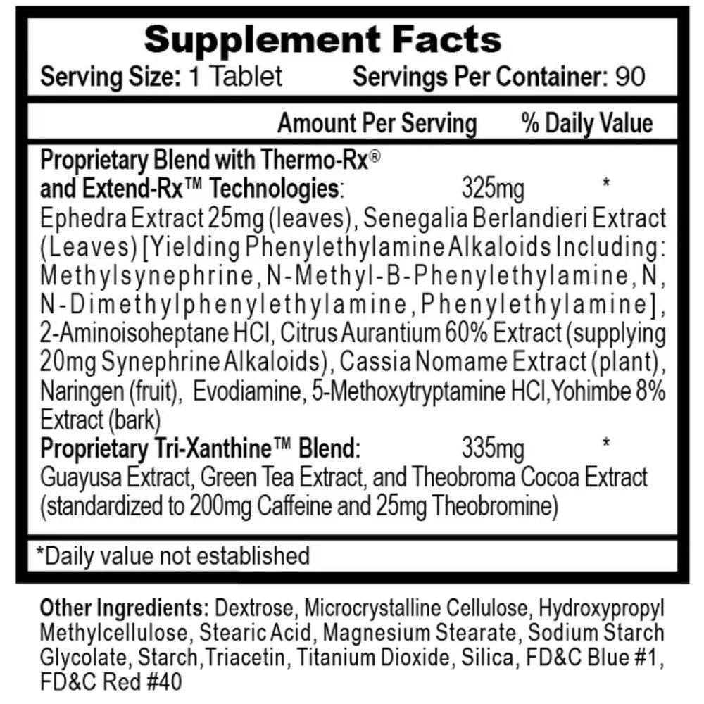 Lipodrene Hardcore 90cap / 90serv