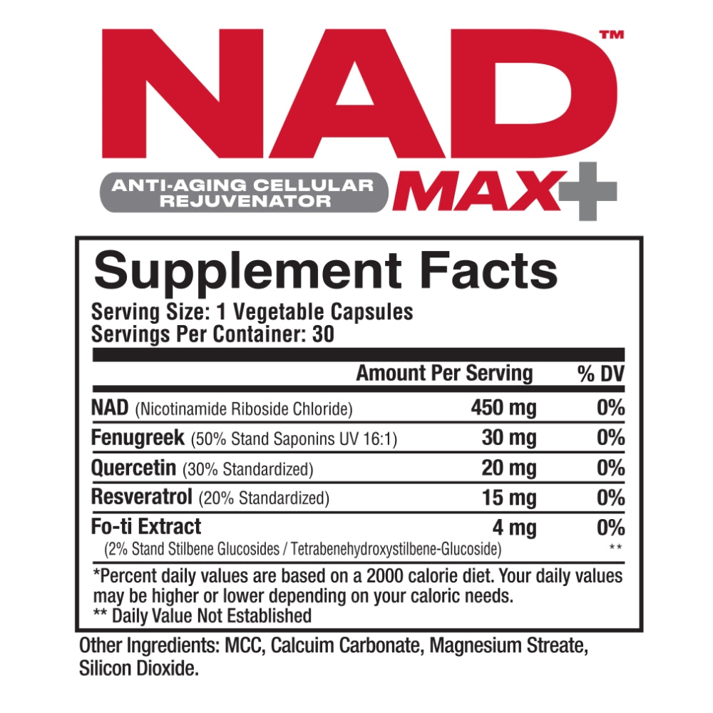 NAD Max Plus+ 450mg  - 30cap / 30serv