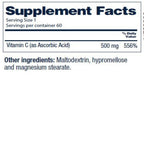 Vitamina C 500mg 60vcaps / 60serv